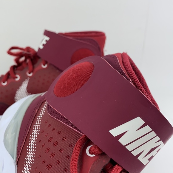 Nike Alpha Huarache Elite 3 Mid Baseball Cleats Maroon CK0745-601 Men's Size 7 - Picture 10 of 14